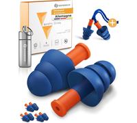 Workpro StrongWorking Plugs-Ideal For High Noise Sources-Hearing Protection At Work And Home-3 Extra Pairs + Nylon Cord & Aluminium Housing