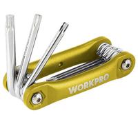 WorkPro TORX Jeu de clés mâles coudées T 8, T 10, T 15, T 20, T 25, T 27, T 30, T 40