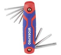 WorkPro TORX Jeu de clés mâles coudées T 9, T 10, T 15, T 20, T 25, T 27, T 30, T 40