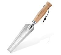 WORKPRO Truelle de Jardin Multifonction Dentelée 32 cm en Acier Inox
