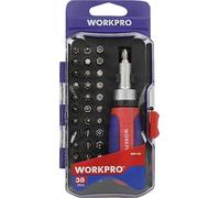 WorkPro universel Set dembouts à cliquet Tournevis à cliquet