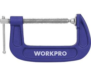 WorkPro WP232019 Serrage rapide Envergure max.:100 mm Longueur: 210 mm Mesures d'empattement:100 mm