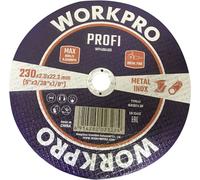 WorkPro WP406400 Disque à tronçonner 230 mm 10 pc(s) INOX, métal