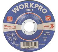 WorkPro WP406428 Disque abrasif Diamètre 115 mm 5 pc(s)