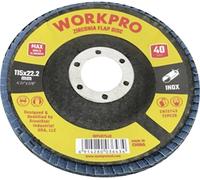 WorkPro WP407549 Disque à surfacer à lamelles Diamètre 115 mm Ø de perçage 22.2 mm 10 pc(s)