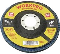 WorkPro WP407550 Disque à surfacer à lamelles Diamètre 115 mm Ø de perçage 22.2 mm 10 pc(s)