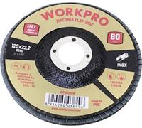 WorkPro WP407556 Disque à surfacer à lamelles Diamètre 125 mm Ø de perçage 22.2 mm 10 pc(s)