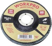 WorkPro WP407557 Disque à surfacer à lamelles Diamètre 125 mm Ø de perçage 22.2 mm 10 pc(s)