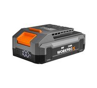 WORKPROX Batterie Lithium-Ion 20 V 2,0 Ah, Pratique et Compacte, Fonction Power Bank, Écran LED de Niveau de Charge, Compatible avec les Outils WORKPROX