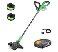 WORKPROX Coupe Bordures sans Fil 20V avec Batterie 4,0Ah, Tête Pivotante à 90°, Tondeuse Coupe-Bordures 2-en-1 Outil de Jardin, Largeur de 30 cm, 2 x 5 m de Fil Nylon