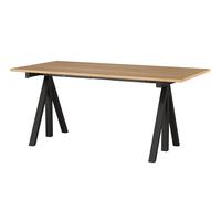 Works Bureau réglable en hauteur piétement noir String Furniture - 7350038271556
