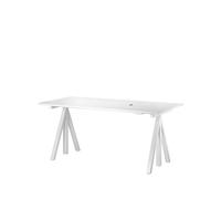 Works Support de bureau Works blanc. hauteur réglable