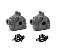 WORKSDUO Boîtier différentiel de boîte de vitesses en métal pour Wltoys 144001 144002 144010 124016 124019 améliorations pièces accessoires de rechange (couleur : gris 2 pièces)