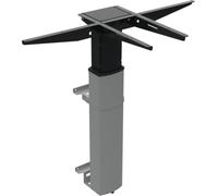 Worktrainer Pied de Table réglable en Hauteur pour Bureau Mural, Couleur Argent - Pied de Bureau en métal avec Fonction mémoire - Pied de Table réglable en continu - Hauteur 59-125 cm - Largeur 55 cm