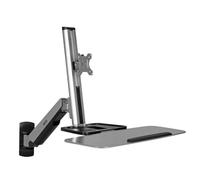 simple Support mural pour écran 33,0 cm (13) - 81,3 cm (32) rotatif, tablette pour clavier, inclinable + pivotant, mobile, extensible