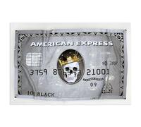 World Art Impression sur plexiglas 'Carte American Express Crâne'