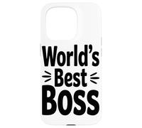 World Best Boss Funny Office Worker Coffee Lover (Le Coque pour iPhone 15 Pro