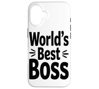 World Best Boss Funny Office Worker Coffee Lover (Le Coque pour iPhone 16