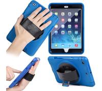 World biz Coque pour iPad Air 1ère génération 2013 9,7", 3 couches de qualité militaire, coque de protection intégrale robuste avec béquille rotative à 360° et dragonne, modèle : A1474 A1475 A1476