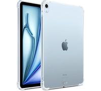 World biz Coque transparente pour iPad Air 11" M2 (2024), iPad Air 5/4 (10,9", modèle 2022/2020), en TPU souple, transparent, fin, résistant aux chocs, compatible avec Pencil Pro/2ème charge