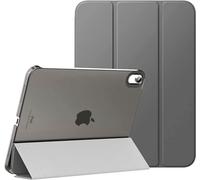 World biz Étui magnétique intelligent pour iPad Air 11" M2 2024 6{^>e<^} génération/10.9 Air 5 2022/Air4 2020 - Coque arrière rigide translucide fine avec support à trois volets, veille/réveil