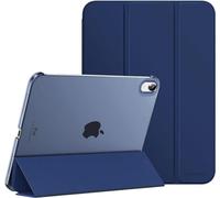 World biz Étui magnétique intelligent pour iPad Air 11" M2 2024 6{^>e<^} génération/10.9 Air 5 2022/Air4 2020 - Coque arrière rigide translucide avec support fin et pliable - Fonction veille/réveil