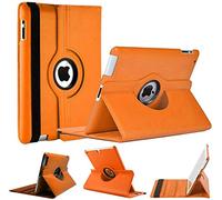 World Biz Étui portefeuille en cuir PU résistant aux chocs avec fonction support pliable pour iPad Mini 5, orange