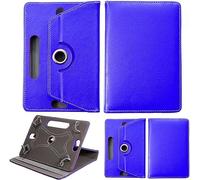 World Biz Étui pour tablette 10" - Étui folio universel en cuir avec support rotatif à 360°, compatible avec Samsung Tab A7/A8/A9 Plus 11", iPad 9.7/10.2/10.9, Lenovo Tab M10, Fire HD 10 (bleu)