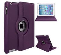 World biz Étui rotatif pour iPad Mini 4 Mini 5 (7,9"), iPad Mini4 (2015), iPad Mini5 (2019), rotation à 360 degrés, coque de protection antichoc avec fonction veille/réveil automatique (violet)