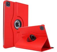 World biz Étui rotatif pour iPad Pro 12,9" (6e/5e/4e génération 2022/2021/2020) avec support pivotant à 360 degrés, fonction veille/réveil automatique (rouge)