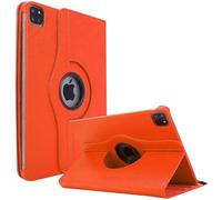 World biz Étui rotatif pour iPad Pro 12,9" (6e/5e/4e génération 2022/2021/2020) avec support pivotant à 360 degrés, fonction veille/réveil automatique (orange)