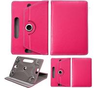 World biz Étui universel en cuir avec support rotatif à 360° pour tablette 10" compatible avec Samsung Tab A7/A8, Tab A9 Plus 11", iPad 9.7/10.2, iPad 10.9, Lenovo Tab M10, Fire HD 10 (Rose)
