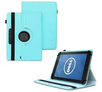 World biz Étui universel pour tablette 8" en cuir PU avec support rotatif à 360° - Compatible avec toutes les tablettes Android Samsung, Lenovo, Acer, Huawei, Sony, iPad, Toshiba (Bleu ciel)