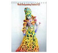 World Bodypainting Festival #21 (Tischkalender 2026 DIN A5 hoch), CALVENDO Monatskalender: Erstaunliche und farbenfrohe Bodypainting Kunstwerke