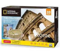 World Brands-Cubic Puzzle 3D City Traveller du Collège Romain, National Geographic (CPA Toy Group DS0976), Marron