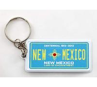World By Shotglass New Mexico Porte-clés rectangulaire ultra fin en aluminium Motif plaque d'immatriculation 6,3 x 3,2 x 1,5 cm