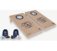 World Cornhole League - Ensemble de deux planches de 120 x 60 cm - 100% bois - 16 super Bean Bags - Ubergames