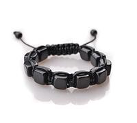 World Crmy Bracelet de shungite Original | Protection maximale | Test de conductivité | Pierre de guérison de Carélie Russe | Perles de 10 mm (shungite Brillant Poli)