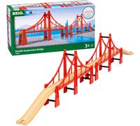 World-Double Pont Suspendu-Pont Jouet Enfant 3 Ans Et Plus-Compatible Circuits Train Bois-63368300