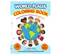 World Flags Coloring Book for Kids: Learn Countries, Flags & Culture | Fun & Educational Activity Book (Ages 4-10)