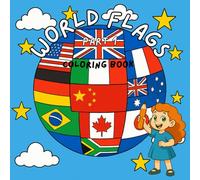 World Flags coloring book - Part 1: Learn and Color National Flags with their Names / Fun and easy coloring pages for kids and adults