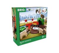 Brio World - 33988 - Grand Circuit Exploration - Coffret Complet 27 pièces avec Pont et Animaux du Grand Nord - Circuit de Train en Bois - Jouet Mixte à partir de 3 Ans