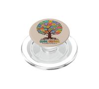 World Greetings Language Global Tree Unity Diverse Bonjour PopSockets PopGrip pour MagSafe