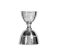 World Group The Bars Jigger Verre doseur Decò, Acier Inoxydable, 10/20 et 40 ML, fabriqué en Italie, Gris