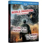 World invasion : Battle Los Angeles - La Chute du faucon noir - Les Larmes du soleil - Coffret Blu-Ray
