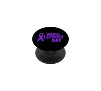 World Leprosy Day T-Shirt pour la journée Mondiale de la Leprosy PopSockets PopGrip Adhésif