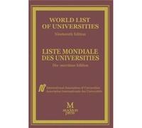 World List of Universities Liste Mondiale des Universites - International Association of Universities - Palgrave Macmillan - Livre en Anglais - Paperback International Association of UniversitiesInter