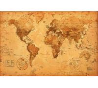 World Map Antique Style Poster Maxi 61x91.5cm