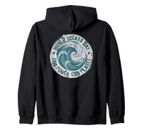 World Ocean Day. Our Power, Our Planet. Save Earth. Nature Sweat à Capuche
