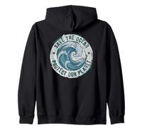 World Ocean Day. Our Power, Our Planet. Save Earth. Nature Sweat à Capuche